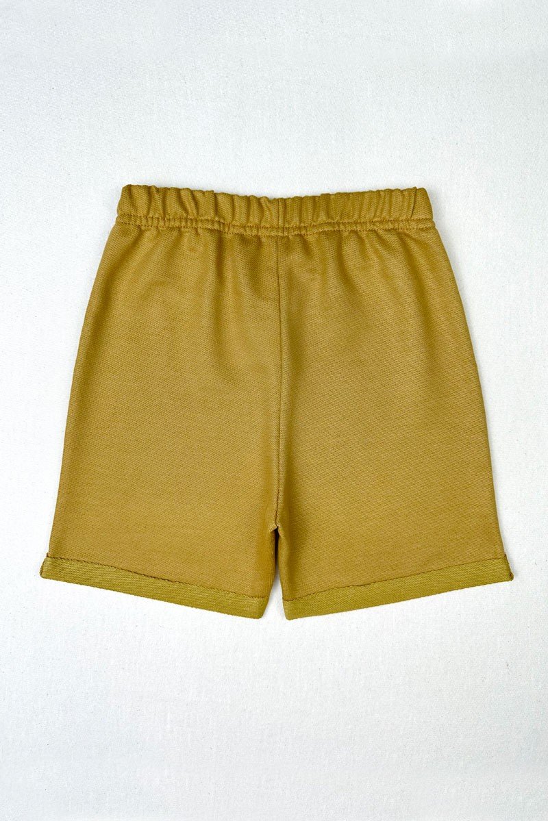 shorts marrom infantil unissex