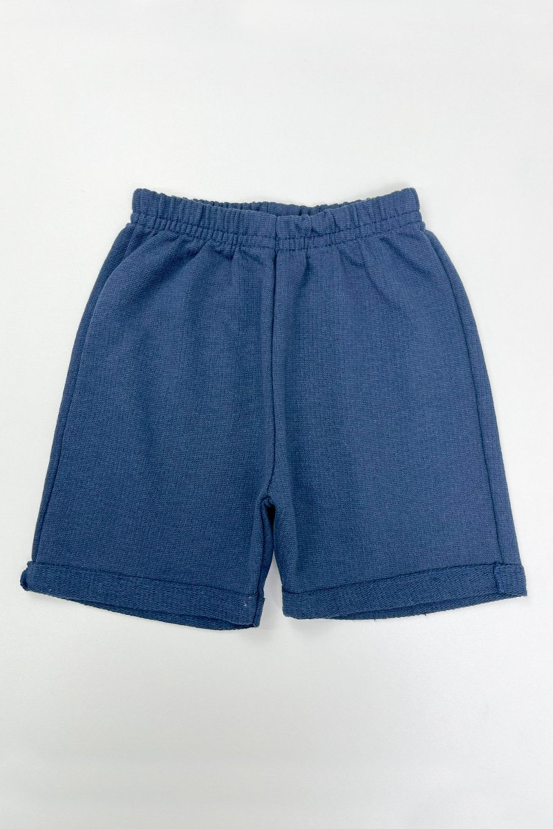 shorts moletom marinho
