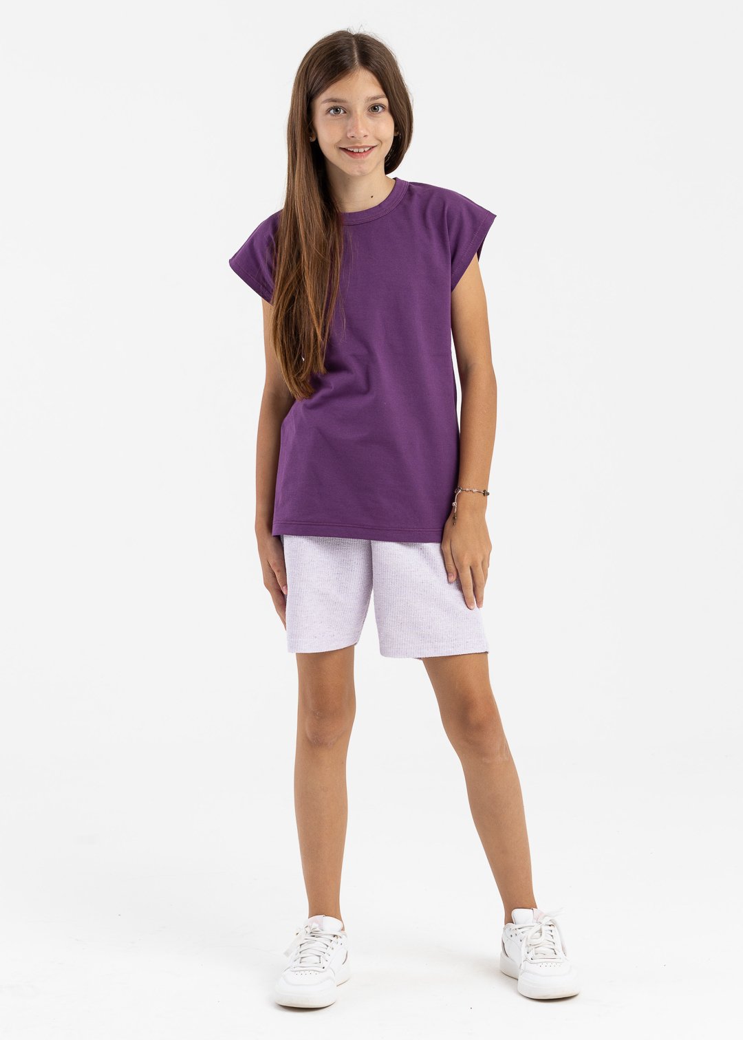 regata roxa e bermuda eco lilas 2