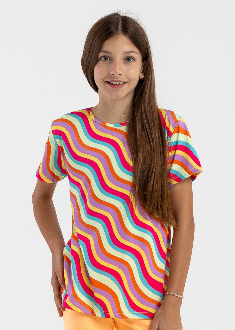 camiseta infantil preco qualidade flex listrado colorido 4