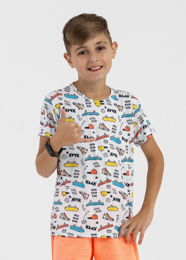 camiseta infantil preco qualidade flex skate 2