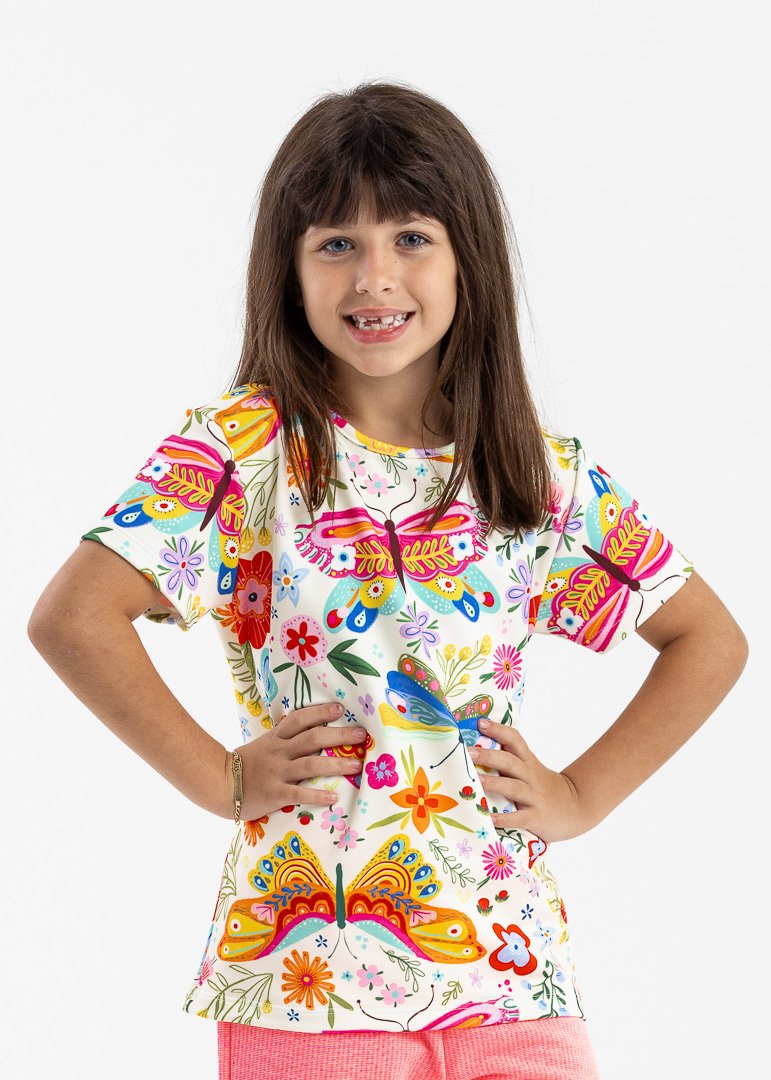 camiseta infantil preco qualidade mol borboleta 2