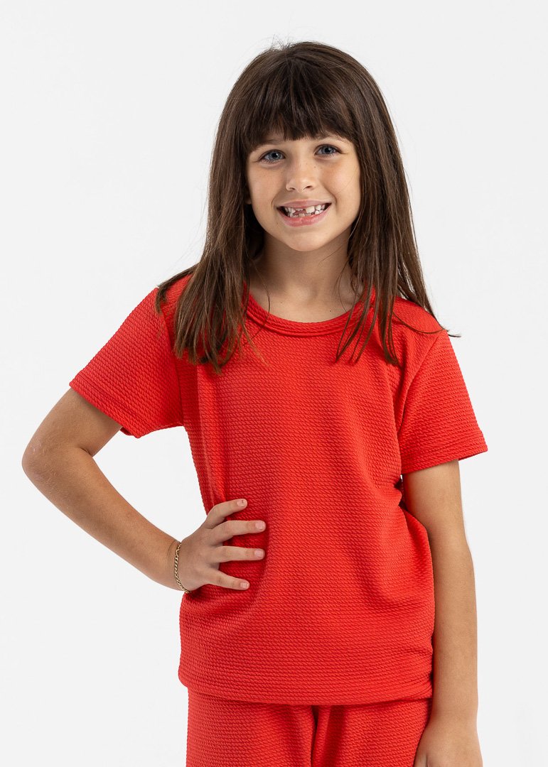 camiseta infantil preco qualidade turim vermelho 2