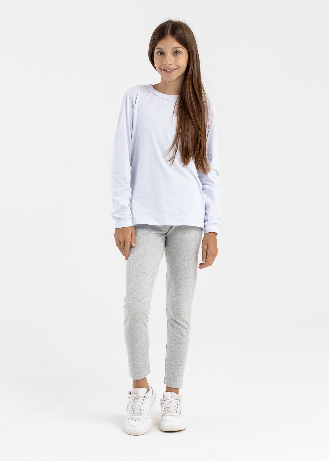 camiseta manga longa branco e legg molecotton mescla bananinha preco e qualidade