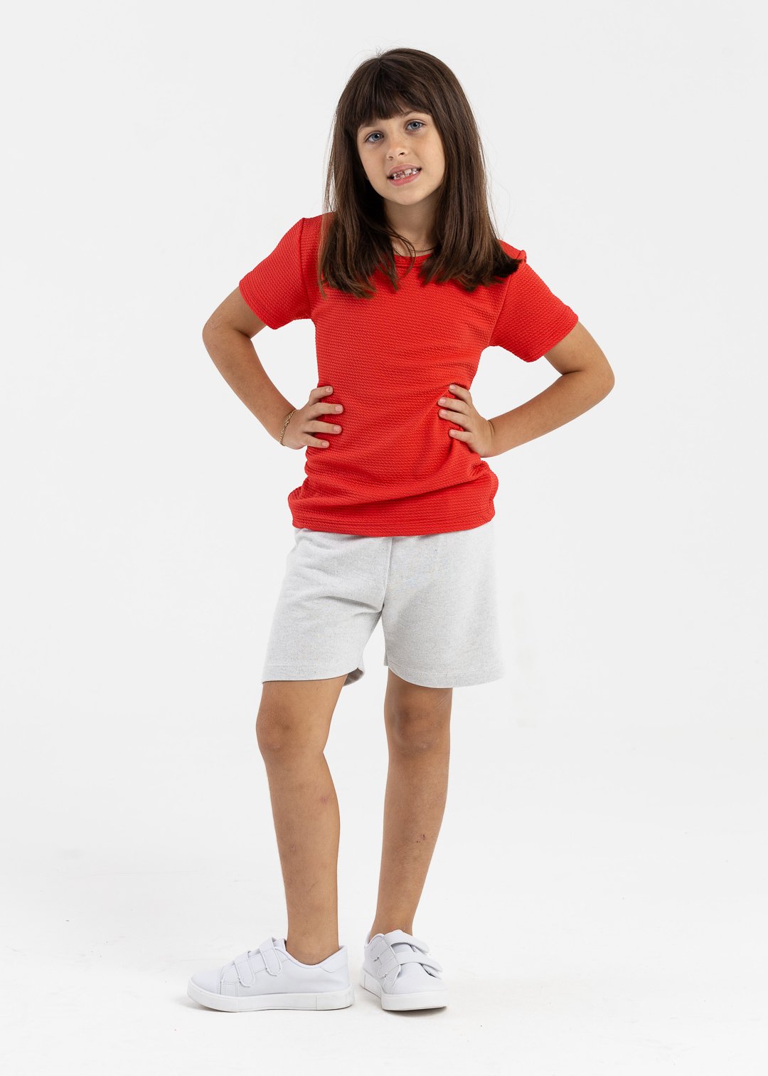 camiseta turim vermelho e bermuda moletinho mescla areia preco e qualidade