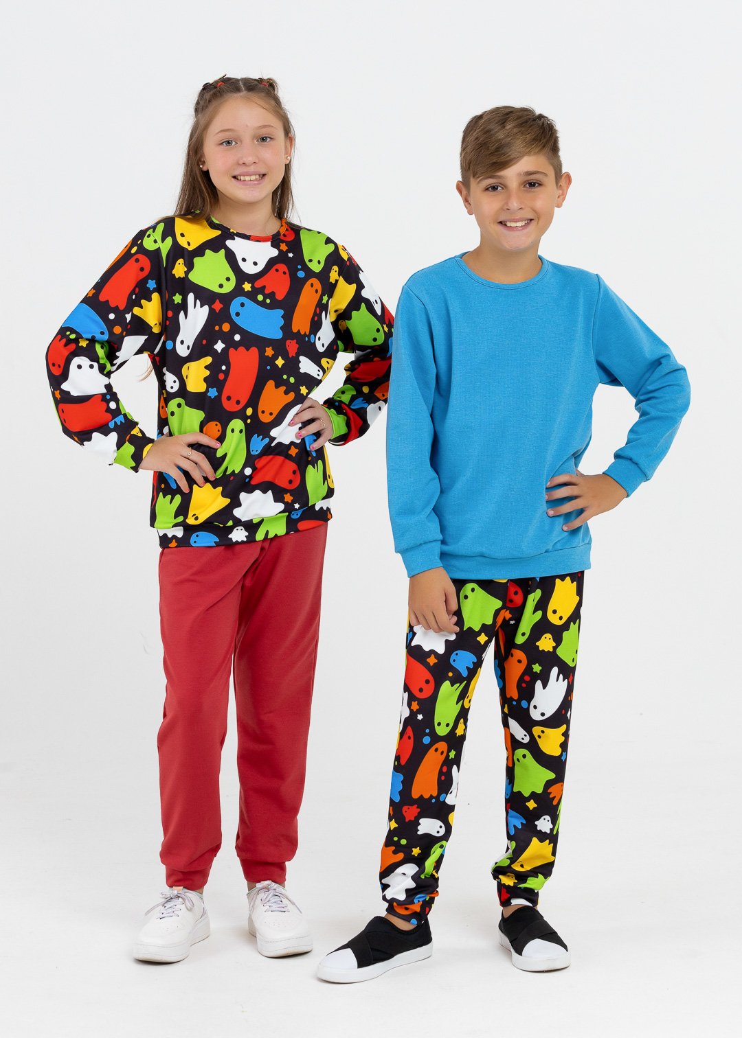 comprar moda infantil direto de fabrica online brilha kids conjunto fantasmas 5