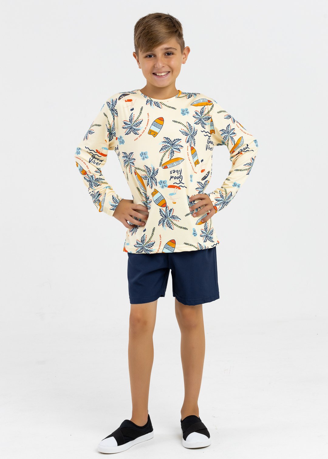 comprar moda infantil direto de fabrica online brilha kids camiseta manga longa uv50 surf