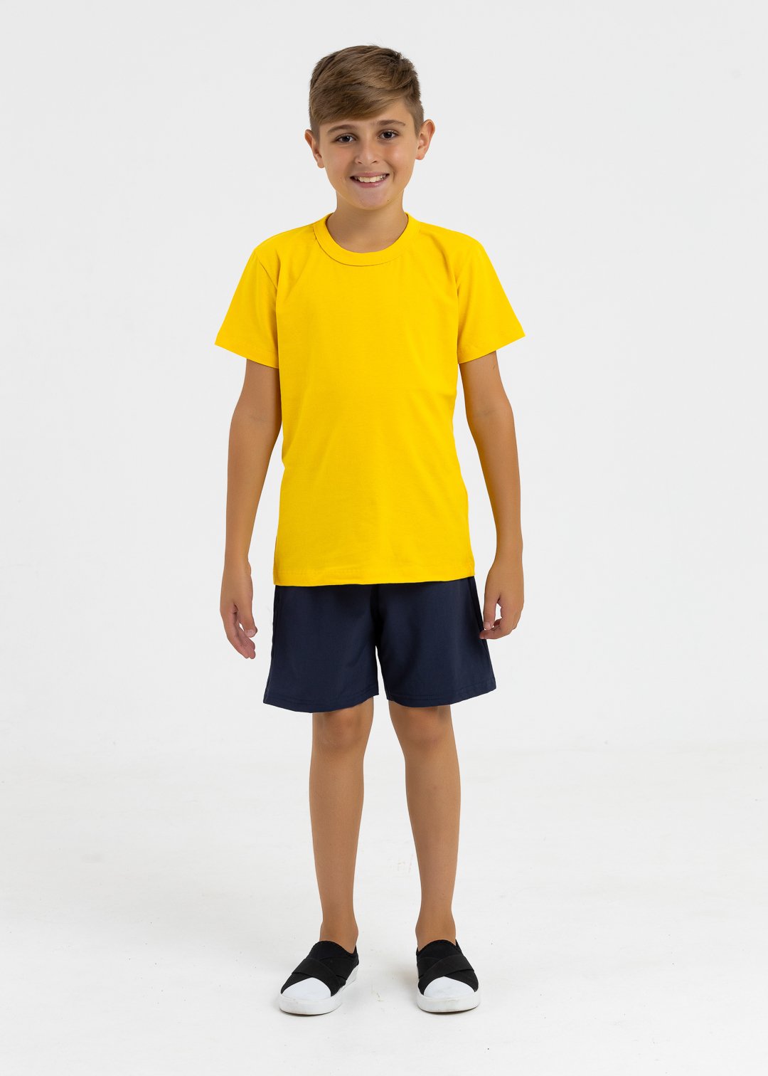 comprar moda infantil direto de fabrica online brilha kids bermuda tactel azul marinho 7