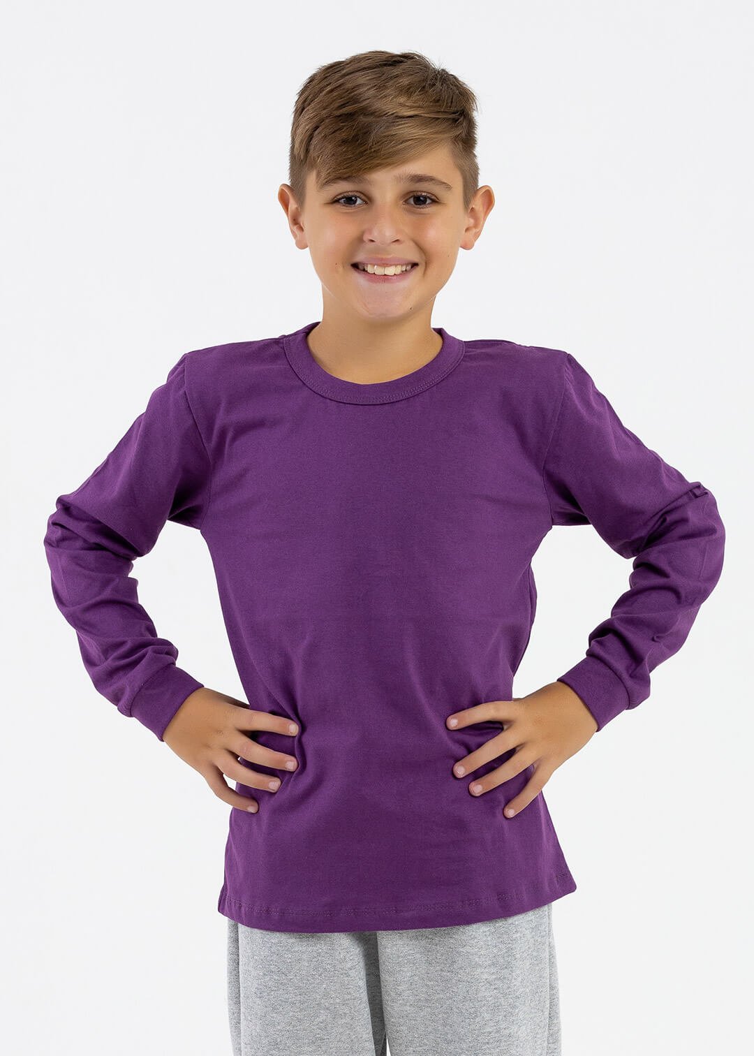 comprar moda infantil direto de fabrica online brilha kids camsieta manga longa roxo 4