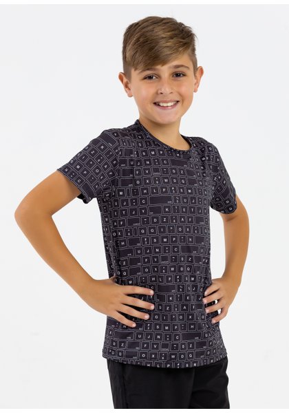 comprar moda infantil direto de fabrica online brilha kids camiseta teclas
