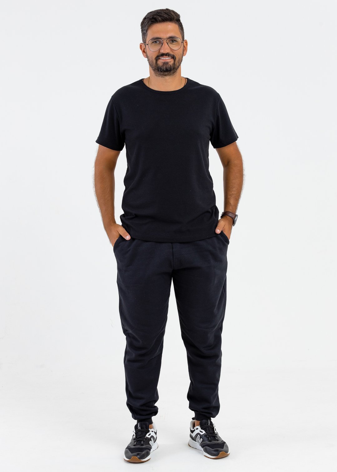 comprar moda infantil direto de fabrica online brilha kids adulto calca moletom preto e camiseta marrocos preta