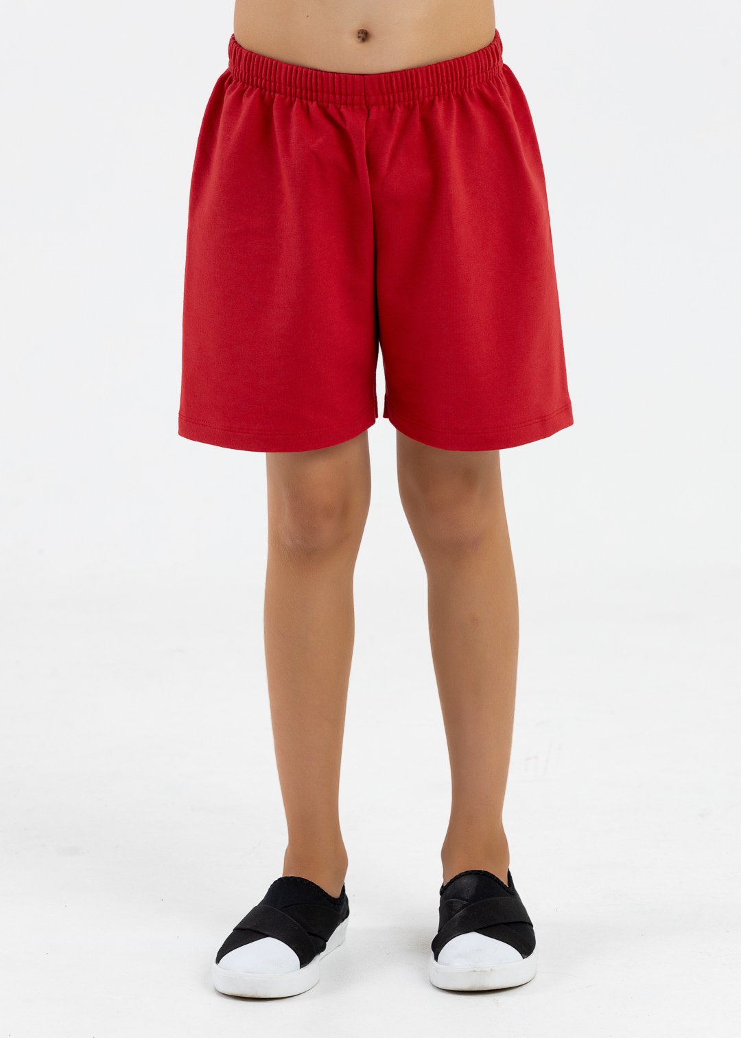 comprar moda infantil direto de fabrica online brilha kids bermuda molecotton vermelho
