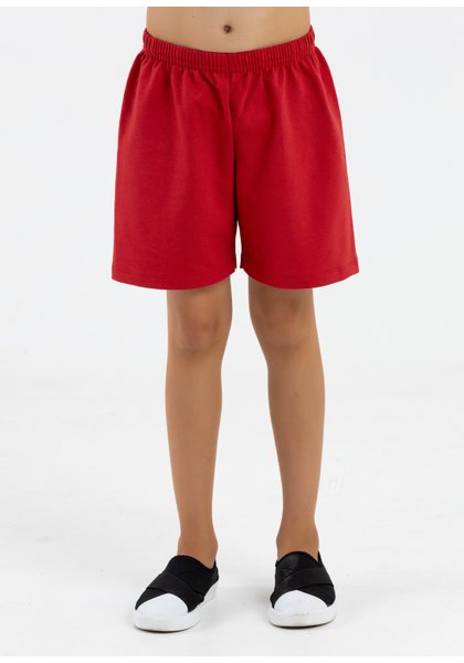 comprar moda infantil direto de fabrica online brilha kids bermuda molecotton vermelho
