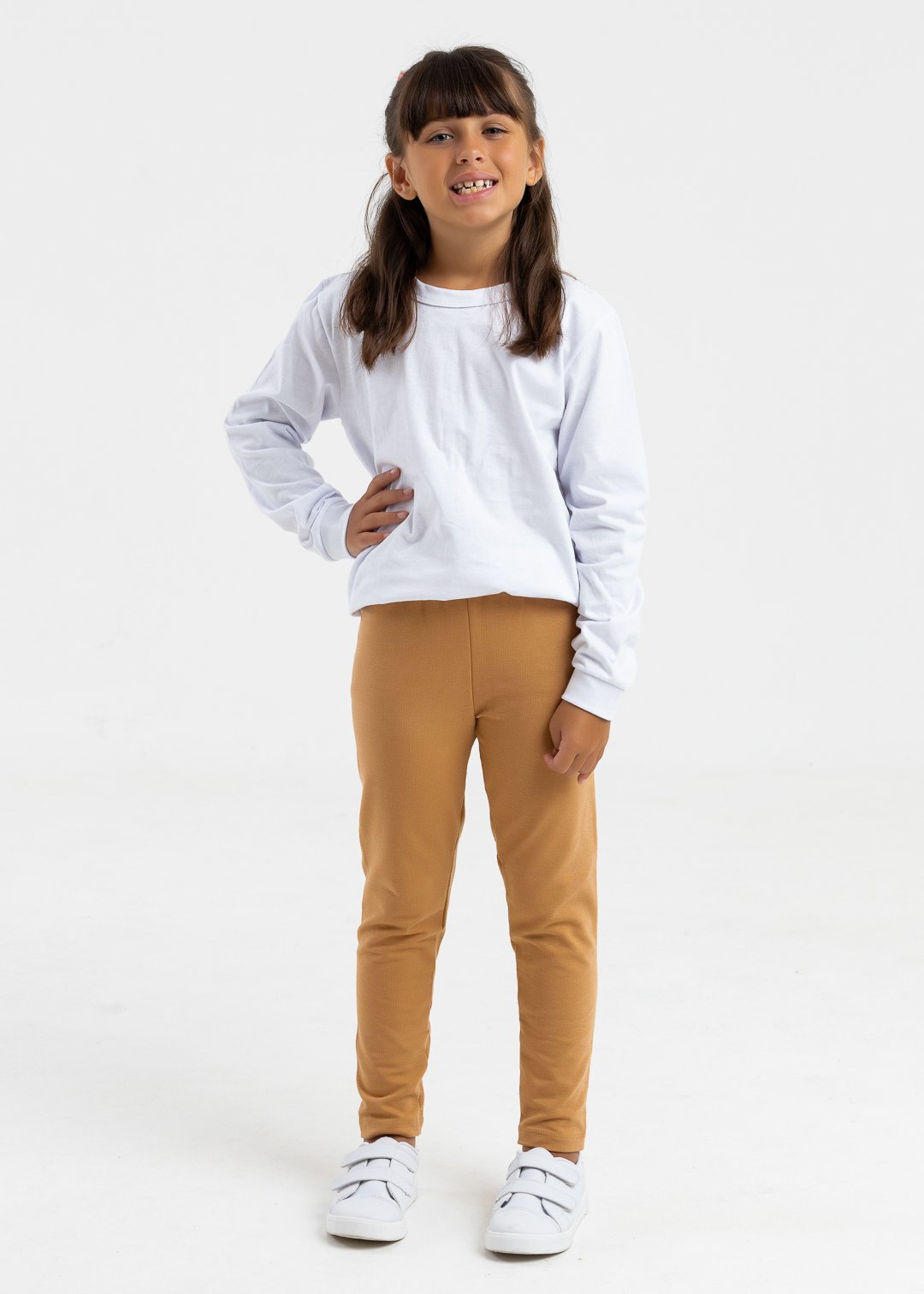 comprar moda infantil direto de fabrica online brilha kids legging marrom 3