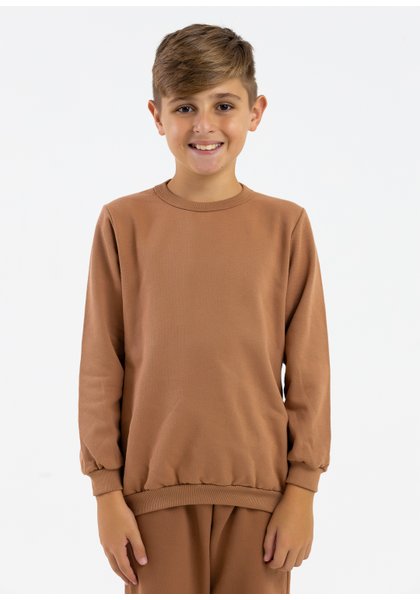 comprar moda infantil direto de fabrica online brilha kids marrom calca e casaco marrom