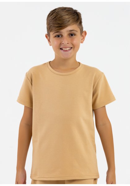comprar moda infantil direto de fabrica online brilha kids molecotton bege camiseta