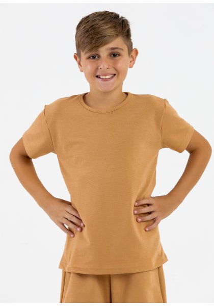 comprar moda infantil direto de fabrica online brilha kids molecotton marrom conjunto