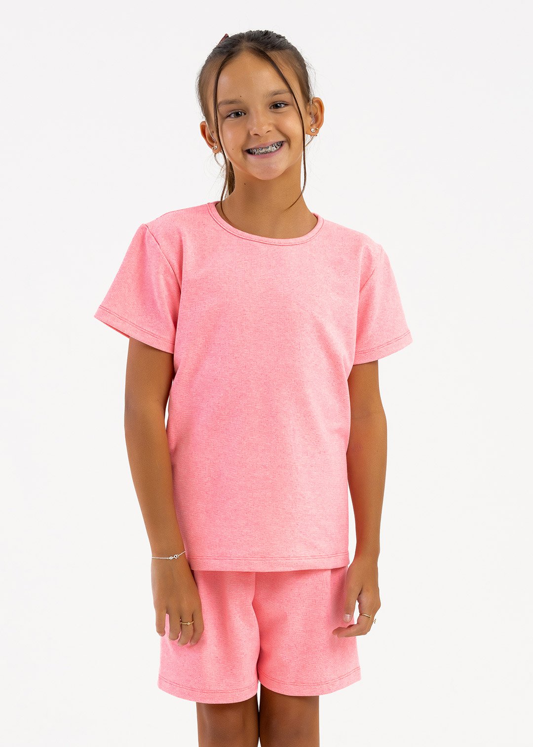 comprar moda infantil direto de fabrica online brilha kids molecotton rosa neon 2