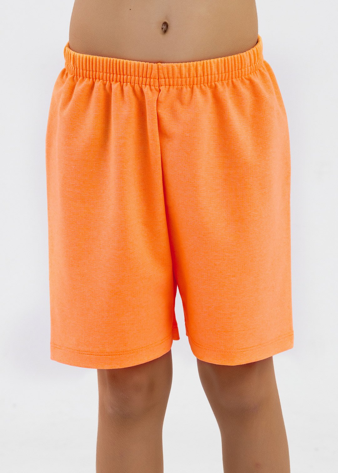 comprar moda infantil direto de fabrica online brilha kids molecotton laranja neon bermuda 3