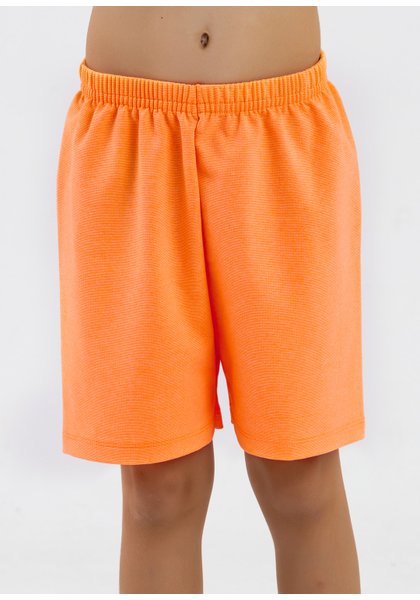 comprar moda infantil direto de fabrica online brilha kids molecotton laranja neon bermuda 3