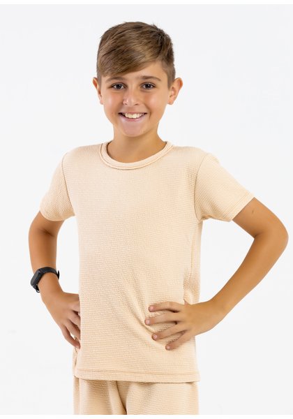 comprar moda infantil direto de fabrica online brilha kids turim bege camiseta