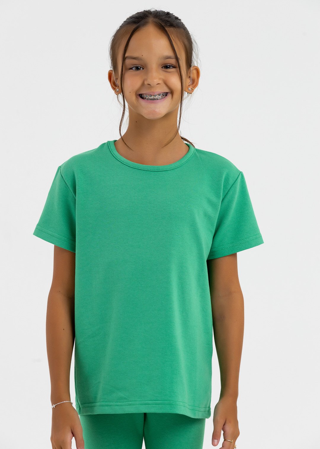 comprar moda infantil direto de fabrica online brilha kids molecotton camiseta verde ciclista