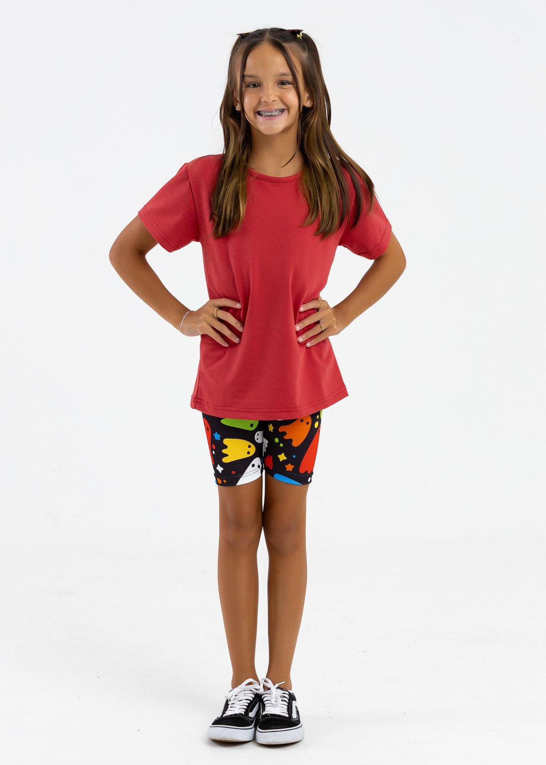 comprar moda infantil direto de fabrica online brilha kids molecotton camiseta vermelho ciclista monstros