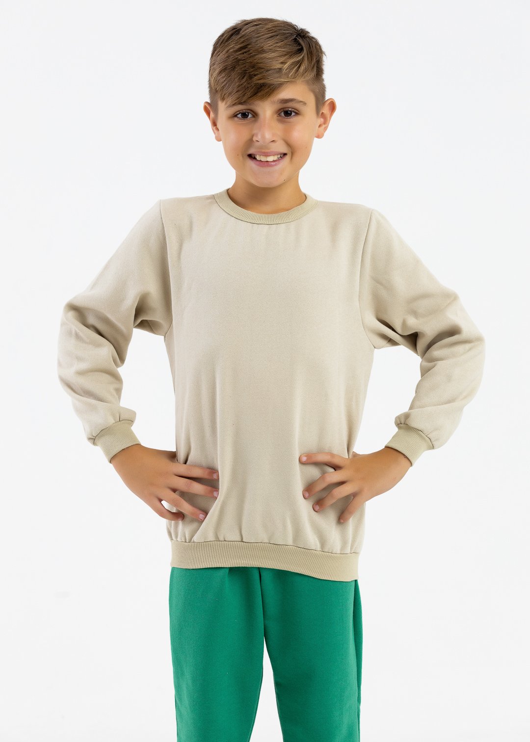 comprar moda infantil direto de fabrica online brilha kids casaco bege 2