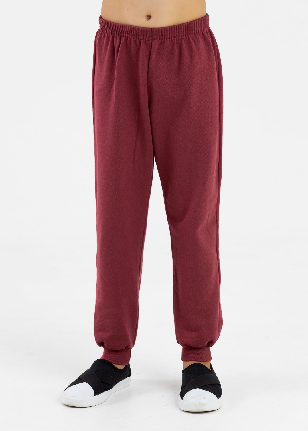 comprar moda infantil direto de fabrica online brilha kids calca moletom bordo