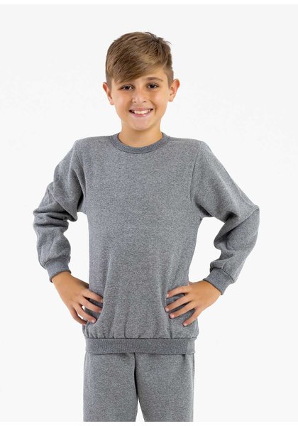 comprar moda infantil direto de fabrica online brilha kids molectom casaco mescla escuro