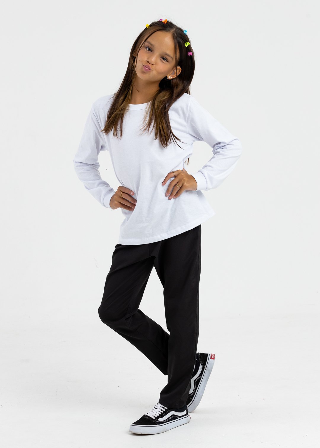 comprar moda infantil direto de fabrica online brilha kids tactel calca preto