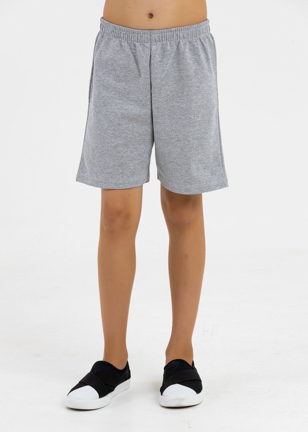 comprar moda infantil direto de fabrica online brilha kids bermuda mescla moletinho 2