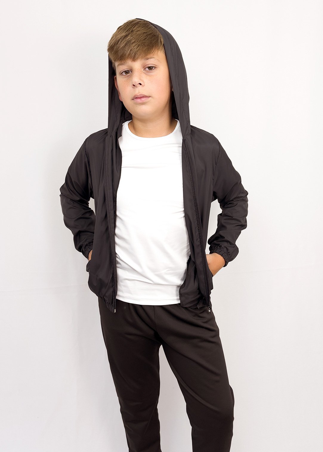 jaqueta corta vento preto qualdade preco brilhakids