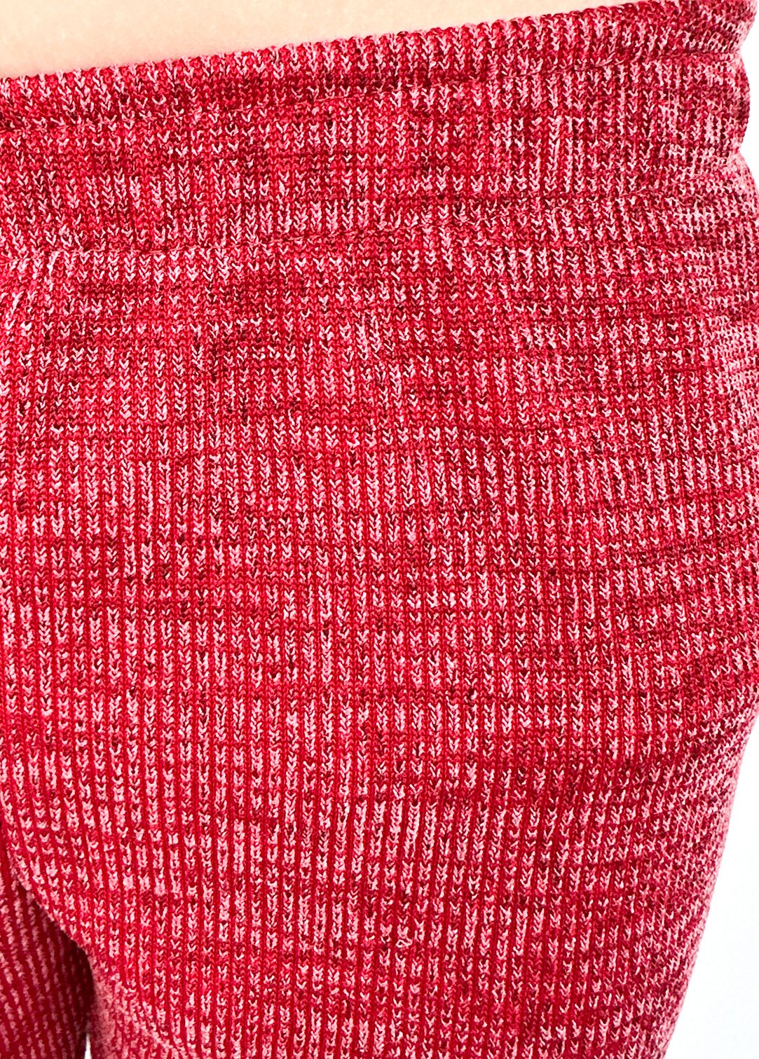 calca canelada vermelho qualidade preco tricot