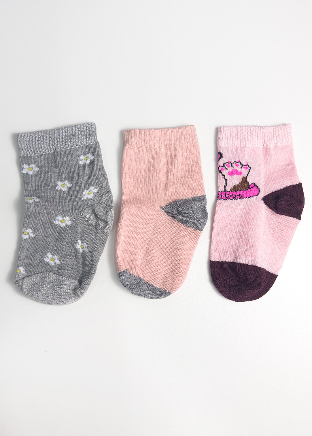 kit 3 meias estampado menina