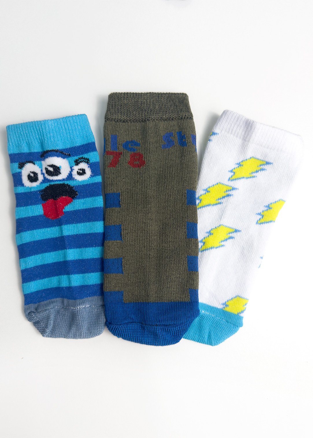 kit 3 meias estampado menino 17