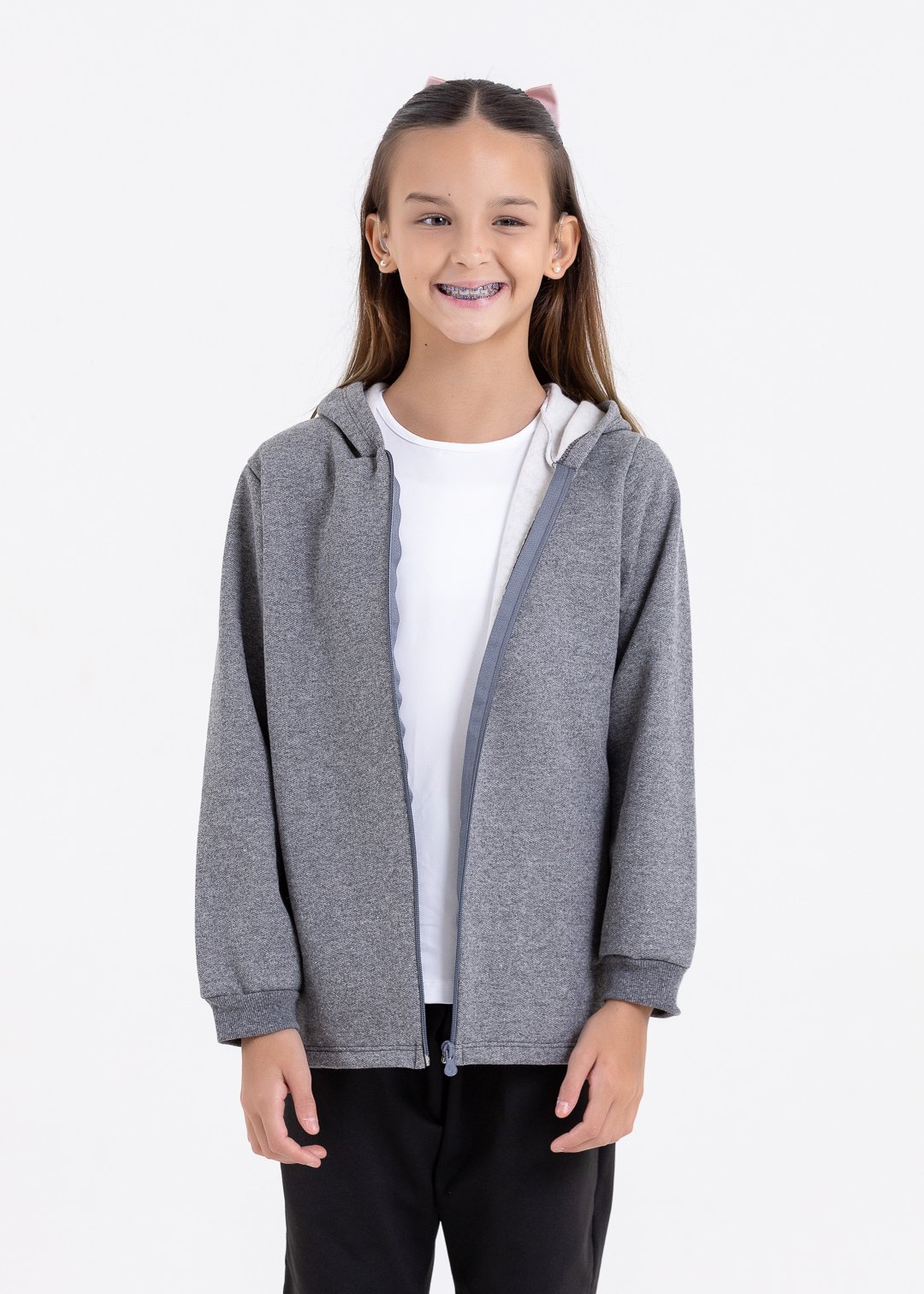 jaqueta mescla escuro comprar moda infantil direto de fabrica online brilha kids 359