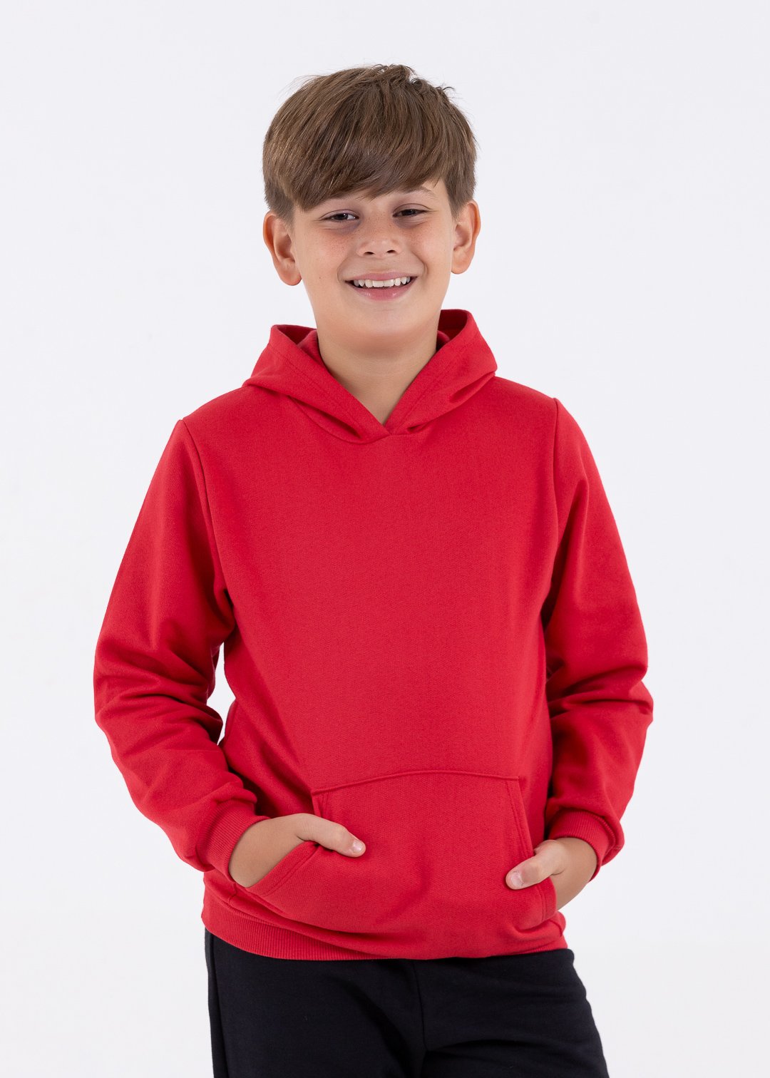 casaco bolso e capuz vermelho comprar moda infantil direto de fabrica online brilha kids 248