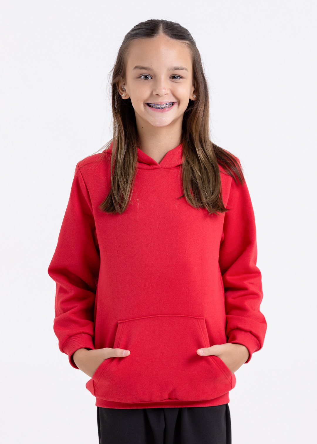 casaco bolso e capuz vermelho comprar moda infantil direto de fabrica online brilha kids 368