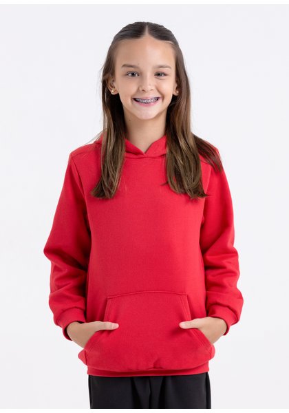 casaco bolso e capuz vermelho comprar moda infantil direto de fabrica online brilha kids 368