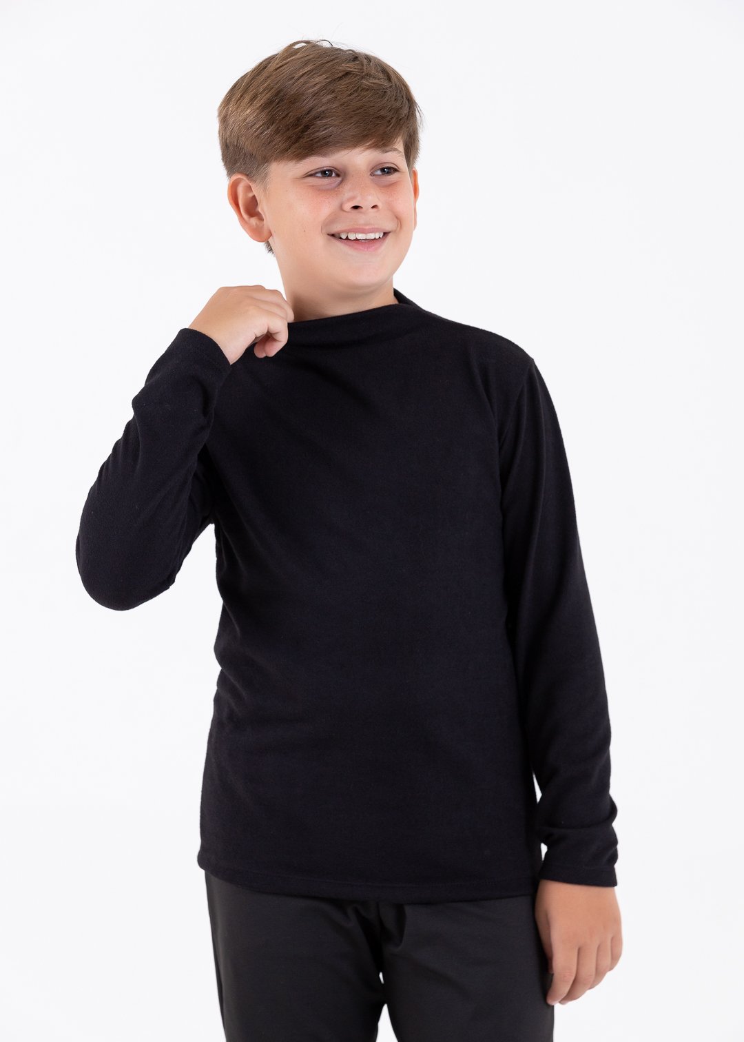 blusa lanzinha preto comprar moda infantil direto de fabrica online brilha kids 72
