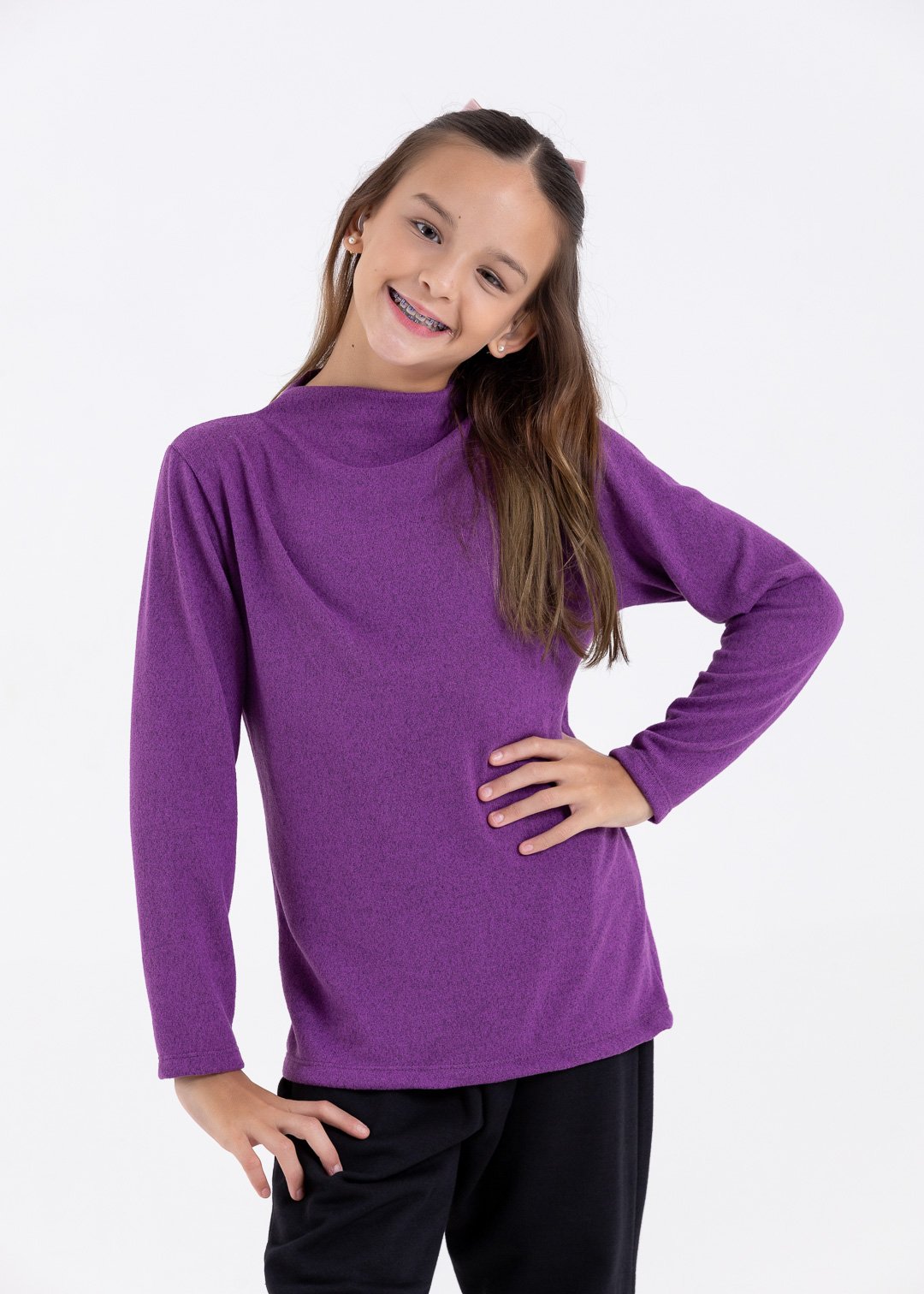 blusa lanzinha roxo comprar moda infantil direto de fabrica online brilha kids 91