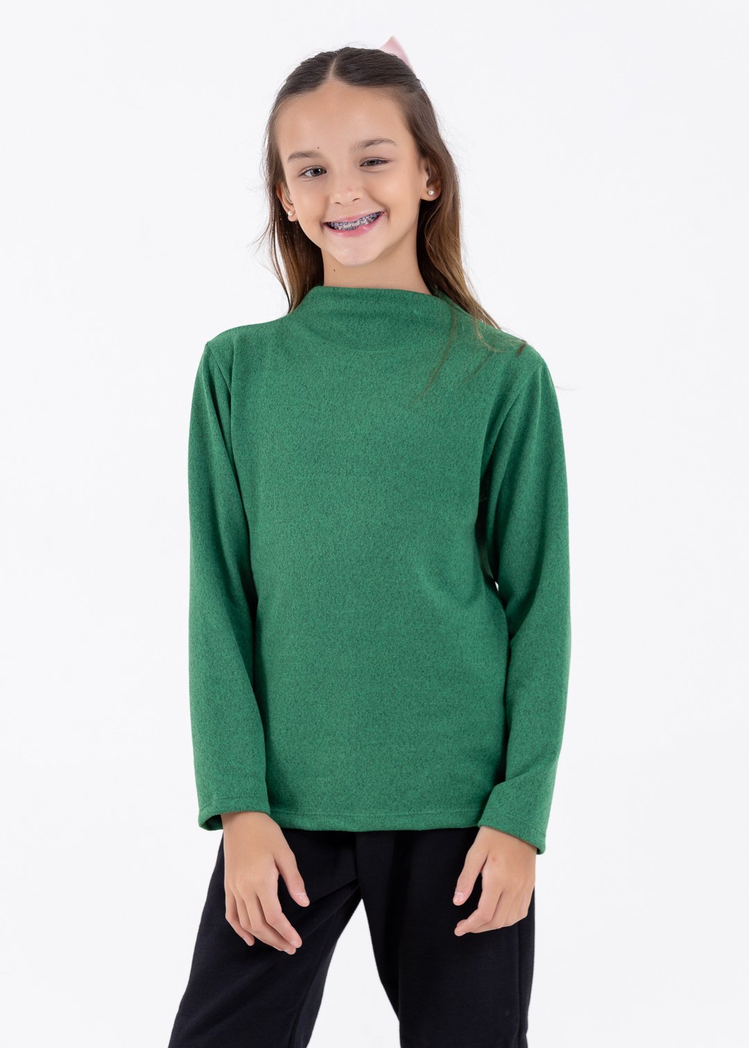 blusa lanzinha verde comprar moda infantil direto de fabrica online brilha kids 113