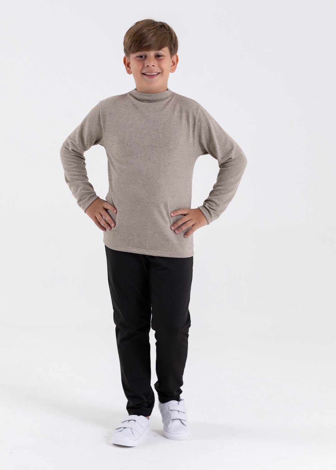 blusa lanzinha gola media manga longa e calca preto comprar moda infantil direto de fabrica online brilha kids 86