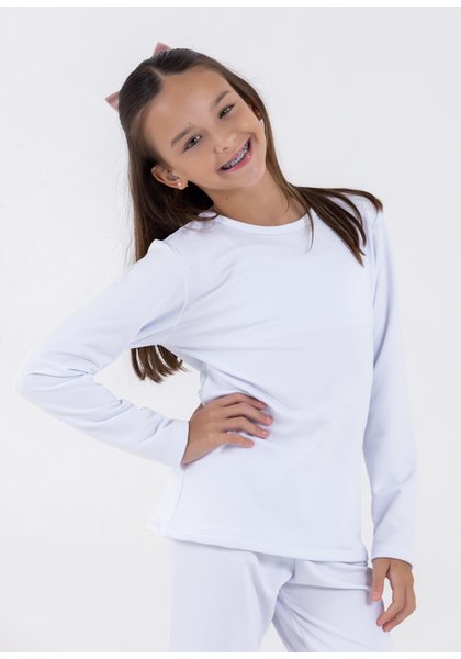 blusa termica branco comprar moda infantil direto de fabrica online brilha kids 39