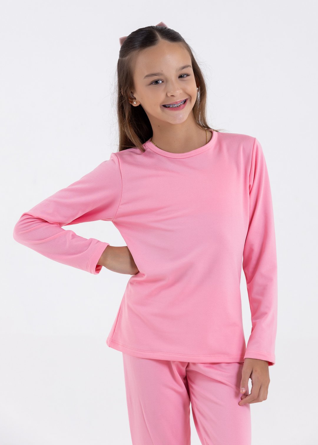 blusa termica rosa comprar moda infantil direto de fabrica online brilha kids 16
