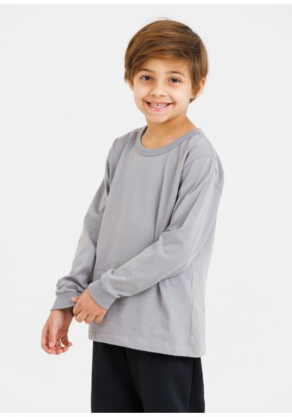 camiseta chumbo cinza meia malha